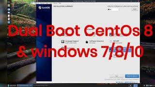 How to Dual Boot Centos 8 and Windows 10/8/7