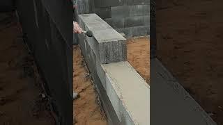 Кладка блоков/Строительство #construction #стройка #diy