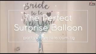 The Perfect Surprise Gift Personalized Bubble Balloon | Party Wholesale Singapore