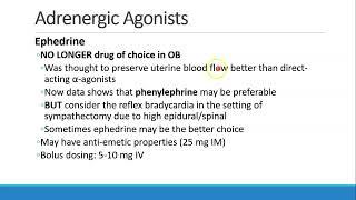 Pharmacology for Anesthesia   08 Autonomic Nervous System Part 3