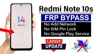 Redmi Note 10s : Google/ FRP Bypass (without pc) MIUI 14 (No Add Network)