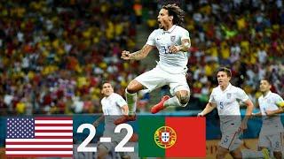 USA vs Portugal 2-2 All Goals & Highlights (English Commentary) 2014 FIFA World Cup