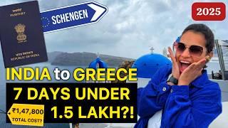 7 Days in Greece - Itinerary With Cost | India to Greece Travel Guide 2025 | VISA, SIM, FOREX