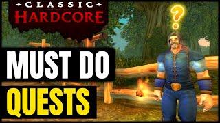 10 IMPORTANT Quests in Hardcore Classic WoW