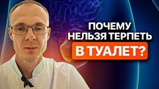 Почему нельзя терпеть в туалет? Врач уролог-андролог. Москва.