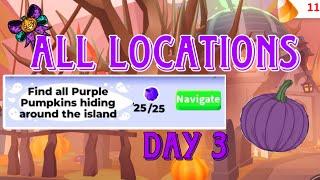 HOW TO FIND ALL 25 PURPLE PUMPKINS IN ADOPT ME! DAY 3 #adoptmehalloween #adoptme #roblox