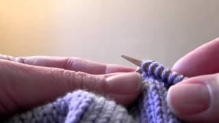 How to Knit - Knit Stitches (k)