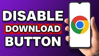 Disable New Download Button Or Icon In Google Chrome Toolbar