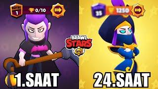 24 SAAT BOYUNCA MORTİS OYNADIM! KAÇ KUPA KASTIM? Brawl Stars