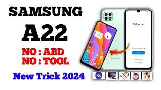 Without Pc 2024 || Samsung Galaxy A22 FRP Bypass Android 13 Without Computer Remove Google Account