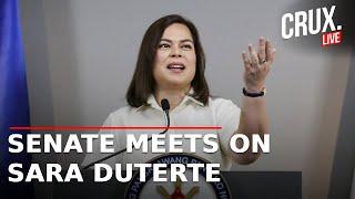 LIVE | Philippines Senate Meets Ahead Of Impeachment Court Trial On Vice President Sara Duterte