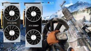 Nvidia GeForce RTX 2070 vs RTX 2080 Ti in Battlefield 5 - GPU fps Test Ultra settings Full HD 2018