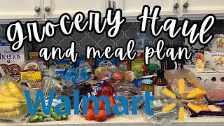 OVER BUDGET!  Weekly Walmart Budget Grocery Haul & Meal Plan