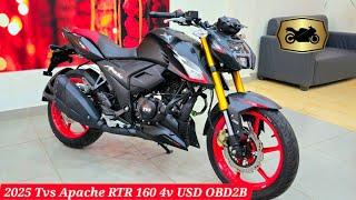 2025 Tvs Apache RTR 160 4v USD Dual channel ABS Price Mileage and Features Explained.