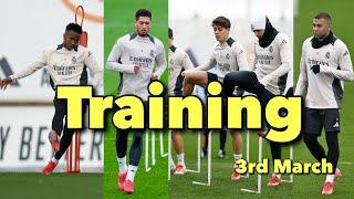 Real Madrid Training 3rd Mar: Mbappe, Arda Guler, Vini Jr, Brahim | Ready For Atlético Madrid Clash