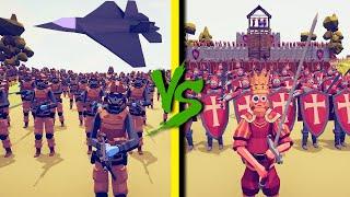 MODERN ARMY vs MEDIEVAL ARMY - Totally Accurate Battle Simulator TABS