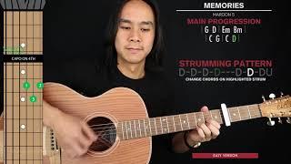 Memories Guitar Cover Maroon 5 |Tabs + Chords|