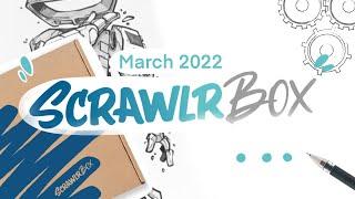 ScrawlrBox March 2022 UNBOXING! // EmilyArts