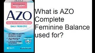 AZO Complete Feminine Balance, Female Probiotic Supplement, 30 Ct