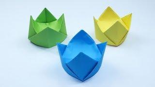 How to Make an Easy Paper Crown - Origami Crown for begginers