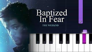 The Weeknd - Baptized In Fear (Piano Tutorial)