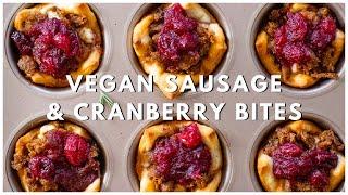 Vegan Sausage & Cranberry Bites | This Savory Vegan