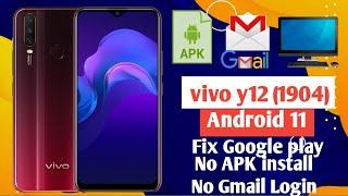 ViVO Y12 (1904) ANDROID 11 FRP UNLOCK 2021 |Fixed Google Play Services |Without PC