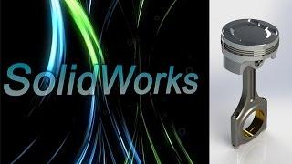 SolidWorks. Сборка поршня и шатуна. Детали машин. (Урок 22) - 5 / Уроки SolidWorks