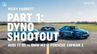 Audi TT RS vs BMW M2 vs Porsche 718 Cayman S: dyno shootout