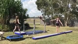 Gymnastics outdoors with Little Gym Shop Equipment