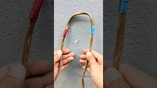 how to use rope diy twisting knot.