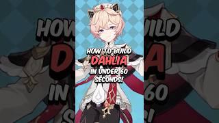 BEST DAHLIA BUILD - How to Build Dahlia in 60 Seconds #genshinimpact #genshin #hoyoverse