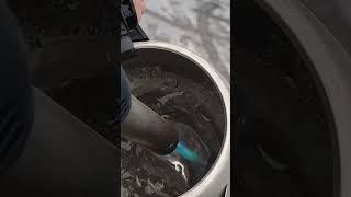 Топим лед горелкой 