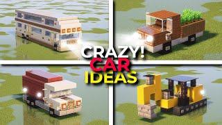 10 Crazy Vehicle Build Hacks In Minecraft!