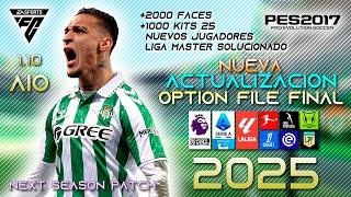 NUEVA ACTUALIZACIÓN PARCHE 2025 AIO para "PC MALAS" / TUTORIAL DE INSTALACIÓN / Pes 2017 FC25 v1.1