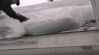 Removing Ice Dam from Roof