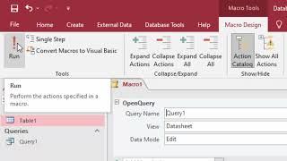 Creating Macro and Macro Button for Run Query in Microsoft access@COMPUTEREXCELSOLUTION