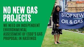 No new gas project from Esso – Adjournment speech from Victorian Greens Leader Samantha Ratnam