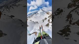 Technical ski line in the tetons #skiing #backcountryskiing