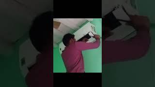 how to open LG Inverter AC indoor #shortvideos  #acserviceathome