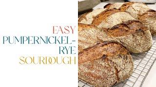 How To Make a Pumpernickel-Rye Sourdough Loaf | A Simple Recipe for Artisan Bread Lovers