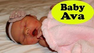 Baby Ava Newborn Flashback Family Vlog DisneyCarToys Sandra, Mike & Alex Meet Baby Sister