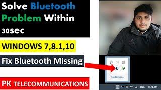 Fix Missing Bluetooth Icon in Windows 10  8.1 and 7 | PK Telecommunications