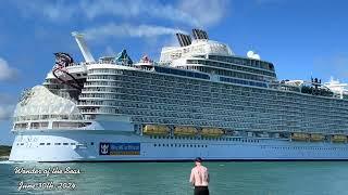 Watch the Wonder of the Seas Depart from Port Canaveral! | June 30, '24