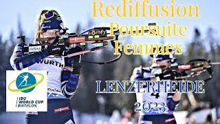 BIATHLON 2023 POURSUITE FEMMES LENZERHEIDE 2023