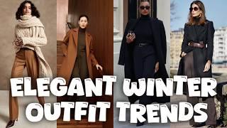 Royal Mocha Mousse: Elegant Winter Outfit Ideas️