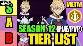 SEASON 12 (PVE/PVP) TIER LIST -  Black Clover Mobile