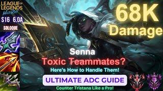 Wild Rift Senna ADC Guide - Tips Handling Toxic Teammates - How To Dominate - Build, Runes, Gameplay