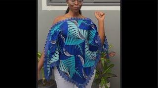 how to cut and sew a triangle flare blouse