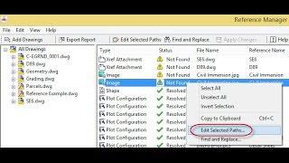 Using AutoCAD's "AdRefMan.EXE" tool to resolve file reference issues